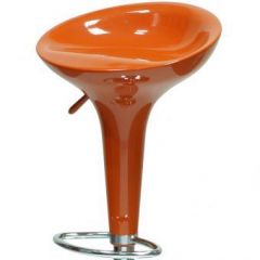 Барный стул Barneo N-100 Bomba оранжевый глянец в Верхней Салде - verhnyaya-salda.mebel24.online | фото 2