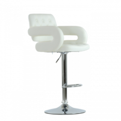 Барный стул Barneo N-135 Gregor белая в Верхней Салде - verhnyaya-salda.mebel24.online | фото