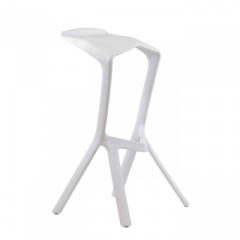 Барный стул Barneo N-227 Miura белый в Верхней Салде - verhnyaya-salda.mebel24.online | фото