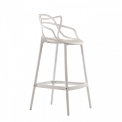 Барный стул Barneo N-235 Masters, белый, design Phillip Stark в Верхней Салде - verhnyaya-salda.mebel24.online | фото 1