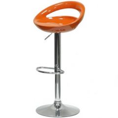 Барный стул Barneo N-6 Disco оранжевый глянец в Верхней Салде - verhnyaya-salda.mebel24.online | фото