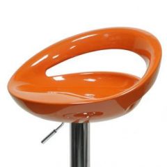 Барный стул Barneo N-6 Disco оранжевый глянец в Верхней Салде - verhnyaya-salda.mebel24.online | фото 2