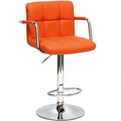 Барный стул Barneo N-69 Kruger Arm Оранжевый в Верхней Салде - verhnyaya-salda.mebel24.online | фото