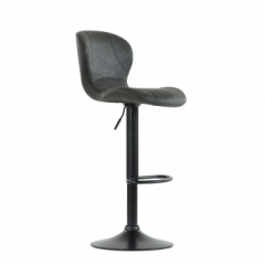 Барный стул Barneo N-86 Time / Black / VPU Dark Gray Vintage серый винтаж 970-11 в Верхней Салде - verhnyaya-salda.mebel24.online | фото
