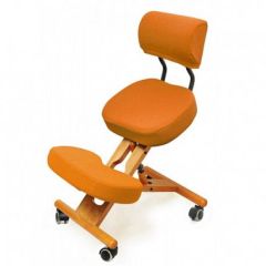 Коленный стул со спинкой Smartstool KW02В + Чехлы в Верхней Салде - verhnyaya-salda.mebel24.online | фото 4