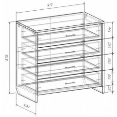 Комод с плитой 22 мм ЛИБЕРТИ в Верхней Салде - verhnyaya-salda.mebel24.online | фото 3