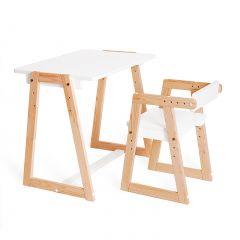 Комплект детской мебели стол и  два стула Я САМ "Лофт-Дуо" (Белый) в Верхней Салде - verhnyaya-salda.mebel24.online | фото 8