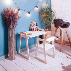 Комплект детской мебели стол и  два стула Я САМ "Лофт-Дуо" (Белый) в Верхней Салде - verhnyaya-salda.mebel24.online | фото 10