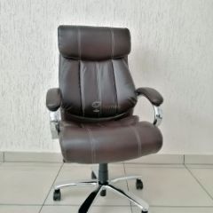 Кресло Barneo K-303 для руководителя (коричневая экокожа) в Верхней Салде - verhnyaya-salda.mebel24.online | фото