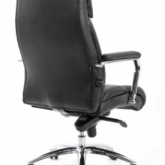 Кресло BRABIX PREMIUM "Phaeton EX-502" (кожа с компаньоном, хром, черное) 530882 в Верхней Салде - verhnyaya-salda.mebel24.online | фото 4