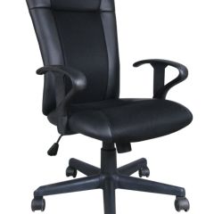 Кресло BRABIX "Optima MG-370" (экокожа/ткань, черное) 531580 в Верхней Салде - verhnyaya-salda.mebel24.online | фото 1