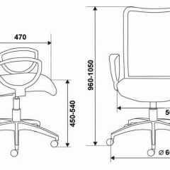 Кресло Бюрократ CH-599/DB/TW-10N тёмно-синий в Верхней Салде - verhnyaya-salda.mebel24.online | фото 3