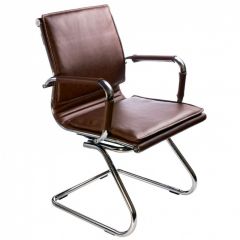 Кресло для посетителя Бюрократ CH-993-Low-V/Brown коричневый в Верхней Салде - verhnyaya-salda.mebel24.online | фото