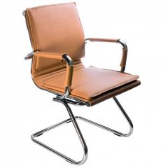 Кресло для посетителя Бюрократ CH-993-Low-V/Camel светло-коричневый в Верхней Салде - verhnyaya-salda.mebel24.online | фото