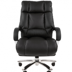 Кресло для руководителя CHAIRMAN 405 (Кожа) Черное в Верхней Салде - verhnyaya-salda.mebel24.online | фото 1