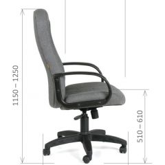 Кресло для руководителя  CHAIRMAN 685 СТ (ткань стандарт 10-356 черная) в Верхней Салде - verhnyaya-salda.mebel24.online | фото 6