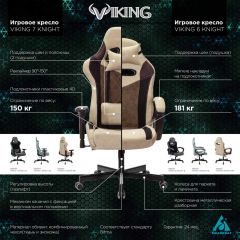 Кресло игровое Бюрократ VIKING 6 KNIGHT BL FABRIC синий в Верхней Салде - verhnyaya-salda.mebel24.online | фото 5