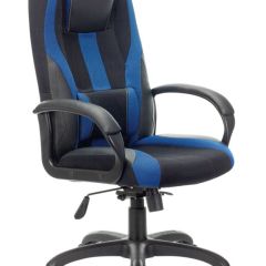 Кресло компьютерное BRABIX PREMIUM "Rapid GM-102" (экокожа/ткань, черное/синее) 532106 в Верхней Салде - verhnyaya-salda.mebel24.online | фото