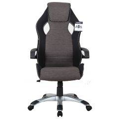 Кресло компьютерное BRABIX Techno GM-002 (ткань) черное/серое, вставки белые (531815) в Верхней Салде - verhnyaya-salda.mebel24.online | фото 3