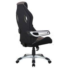 Кресло компьютерное BRABIX Techno GM-002 (ткань) черное/серое, вставки белые (531815) в Верхней Салде - verhnyaya-salda.mebel24.online | фото 5