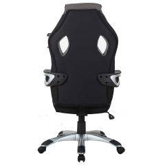Кресло компьютерное BRABIX Techno GM-002 (ткань) черное/серое, вставки белые (531815) в Верхней Салде - verhnyaya-salda.mebel24.online | фото 6