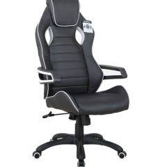 Кресло компьютерное BRABIX Techno Pro GM-003 (экокожа черное/серое, вставки серые) 531814 в Верхней Салде - verhnyaya-salda.mebel24.online | фото 2