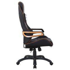 Кресло компьютерное BRABIX Techno Pro GM-003 (ткань черное/серое, вставки оранжевые) 531813 в Верхней Салде - verhnyaya-salda.mebel24.online | фото 3
