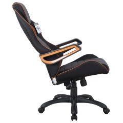 Кресло компьютерное BRABIX Techno Pro GM-003 (ткань черное/серое, вставки оранжевые) 531813 в Верхней Салде - verhnyaya-salda.mebel24.online | фото 4