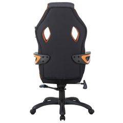 Кресло компьютерное BRABIX Techno Pro GM-003 (ткань черное/серое, вставки оранжевые) 531813 в Верхней Салде - verhnyaya-salda.mebel24.online | фото 5