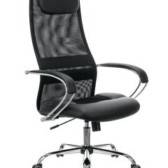 Кресло офисное BRABIX PREMIUM "Stalker EX-608 CH" (хром, ткань-сетка/кожзам, черное) 532091 в Верхней Салде - verhnyaya-salda.mebel24.online | фото 1