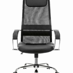Кресло офисное BRABIX PREMIUM "Stalker EX-608 CH" (хром, ткань-сетка/кожзам, черное) 532091 в Верхней Салде - verhnyaya-salda.mebel24.online | фото 3