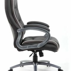 Кресло офисное BRABIX PREMIUM "Strong HD-009" (экокожа черная, ткань серая) 531945 в Верхней Салде - verhnyaya-salda.mebel24.online | фото 3