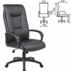 Кресло офисное BRABIX PREMIUM "Work EX-513" (экокожа, черное) 531943 в Верхней Салде - verhnyaya-salda.mebel24.online | фото 2