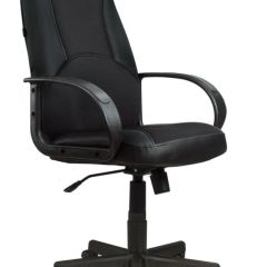 Кресло офисное BRABIX "City EX-512" (кожзам черный, ткань черная) 531407 в Верхней Салде - verhnyaya-salda.mebel24.online | фото