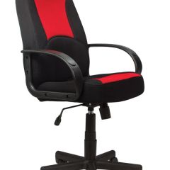 Кресло офисное BRABIX "City EX-512", ткань черная/красная, TW, 531408 в Верхней Салде - verhnyaya-salda.mebel24.online | фото