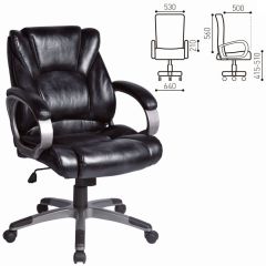 Кресло офисное BRABIX "Eldorado EX-504", экокожа, черное, 530874 в Верхней Салде - verhnyaya-salda.mebel24.online | фото 3