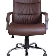 Кресло офисное BRABIX "Space EX-508" (экокожа, хром, коричневое) 531164 в Верхней Салде - verhnyaya-salda.mebel24.online | фото 3