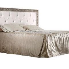 Кровать 2-х спальная(1,6 м)Тиффани Premium черная/серебро с мягким элементом со стразами с подъемным механизмом (ТФКР-2[3][7](П) в Верхней Салде - verhnyaya-salda.mebel24.online | фото