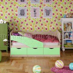 Кровать Бабочки (Салатовый матовый) 1600 в Верхней Салде - verhnyaya-salda.mebel24.online | фото 1
