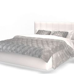 Кровать Элен 1400 + основание (Vega white) белый в Верхней Салде - verhnyaya-salda.mebel24.online | фото