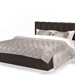 Кровать Элен 1600 + основание с ПМ (Лесмо brown) коричневый в Верхней Салде - verhnyaya-salda.mebel24.online | фото 1