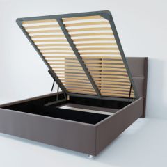 Кровать Корсика с ПМ 1200 (велюр темно-серый) в Верхней Салде - verhnyaya-salda.mebel24.online | фото