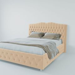 Кровать Нягань с ПМ 2000 (экокожа бежевая) в Верхней Салде - verhnyaya-salda.mebel24.online | фото 2