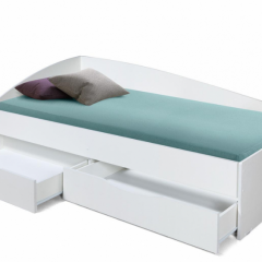 Кровать одинарная "Фея - 3" асимметричная 1900х800 (белая) в Верхней Салде - verhnyaya-salda.mebel24.online | фото 2
