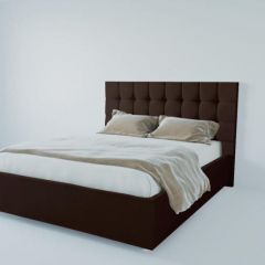 Кровать Венеция без основания 2000 (экокожа коричневая) в Верхней Салде - verhnyaya-salda.mebel24.online | фото