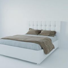 Кровать Венеция без основания 800 (экокожа белая) в Верхней Салде - verhnyaya-salda.mebel24.online | фото