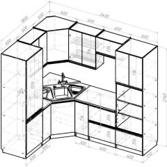 Кухонный гарнитур Сюита оптима 1800х2400 мм в Верхней Салде - verhnyaya-salda.mebel24.online | фото 2