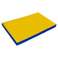 Мат гимнастический 2х1х0,1м цв. синий-желтый в Верхней Салде - verhnyaya-salda.mebel24.online | фото
