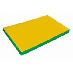 Мат гимнастический 2х1х0,1м цв. зеленый-желтый в Верхней Салде - verhnyaya-salda.mebel24.online | фото 1