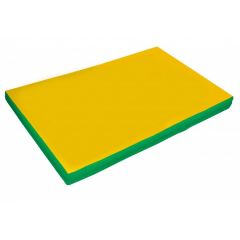 Мат гимнастический 2х1х0,05м цв. зеленый-желтый в Верхней Салде - verhnyaya-salda.mebel24.online | фото 1